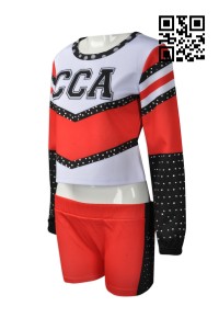CH160  設計褲裝啦啦隊服  訂購燙石啦啦隊服  製造長袖啦啦隊服 女款 啦啦隊服專門店  全運會 
